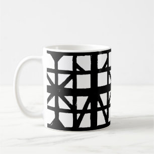 Caneca De Café Padrão de Casa Meia-Timberada na Alemanha Preta e 