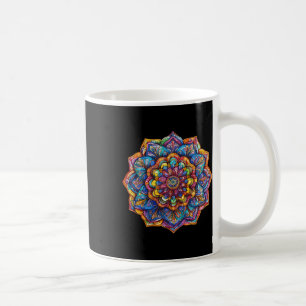 Caneca De Café Padrão de Chakra de Meditação de Mandala Boêmia Vi
