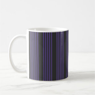 Caneca De Café Padrão de cinco faixas Ultra-violeta e carvão