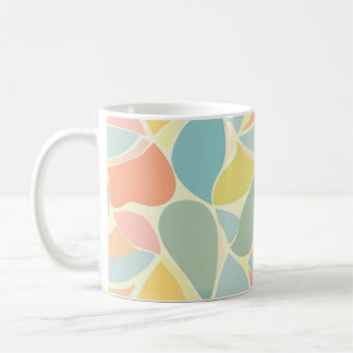Caneca De Café Padrão de Clipart Floral Boho Hippie Vintage Retro