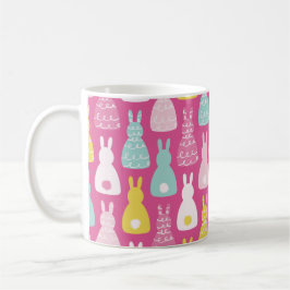 Caneca De Café Padrão de coelho Páscoa