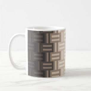 Caneca De Café Padrão de colcha de Neutros quentes