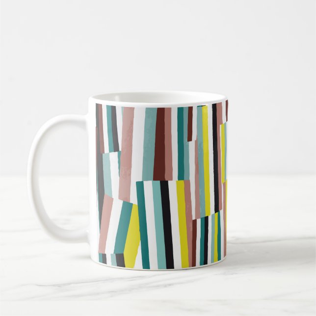 Caneca De Café padrão de comprimento de linha oblíqua vertical (Esquerda)