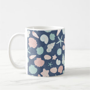Caneca De Café padrão de conchas