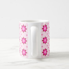 Caneca De Café Padrão de confete de flor de pétala