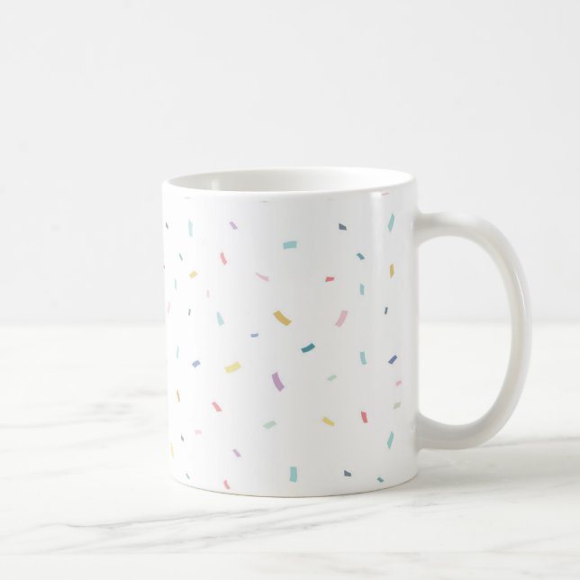Caneca De Café Padrão de Confetti de Molho de Água (Direita)