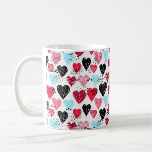 Caneca De Café Padrão de coração