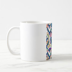 Caneca De Café Padrão de Coração de Estetoscópio de Enfermeira