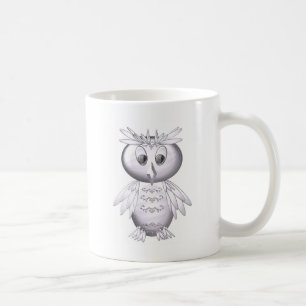 Caneca De Café padrão de coruja fofo e engraçado