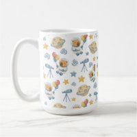 Padrão de Crianças Capybara Astronaut - Mug