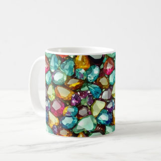 Caneca De Café Padrão de Cristais Polidos