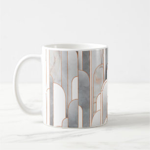 Caneca De Café Padrão de deco de abstrato sem costura com textura