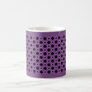 Caneca De Café Padrão de Diamante #94 Roxo