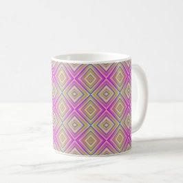 Caneca De Café Padrão de Diamante de Alternativo Roxo Delish