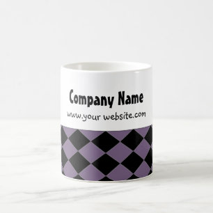 Caneca De Café Padrão de Diamante em Negrito