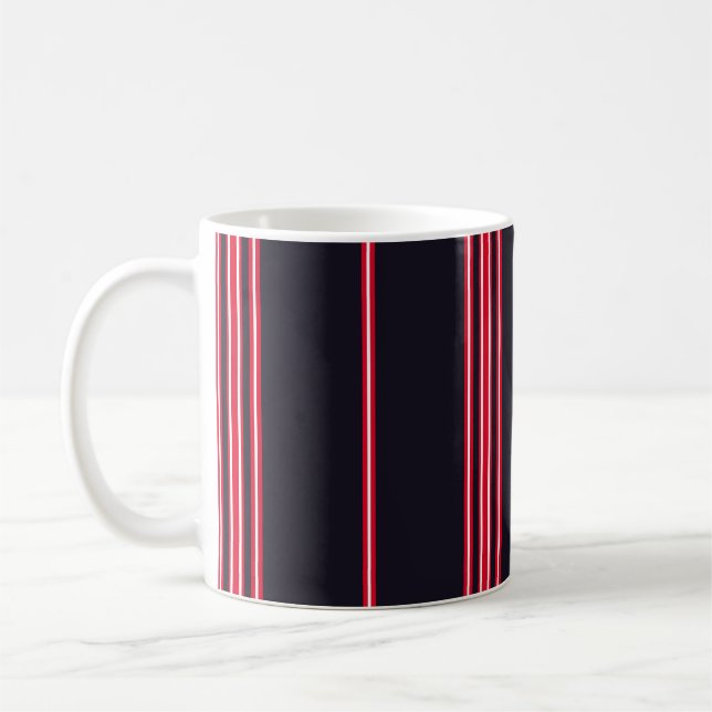 Caneca De Café Padrão de distribuição com verti marinho azul, bra (Esquerda)