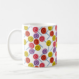 Caneca De Café Padrão de doces   Padrão do lombo   pirulito 2