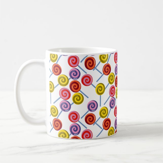 Caneca De Café Padrão de doces | Padrão do lombo | pirulito 2 (Esquerda)