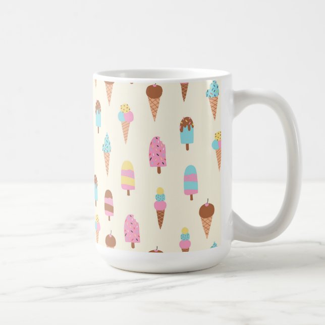 Caneca De Café Padrão de doçura de Sorvete de Pastel (Direita)