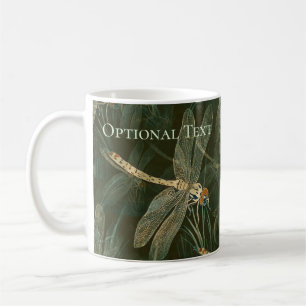 Caneca De Café Padrão de Dragonfly majestoso