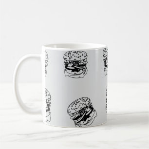 Caneca De Café Padrão de Estilo de Compro de Burger