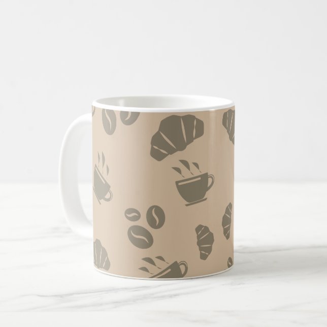 Caneca De Café Padrão de Estilo do Compro Café (Frente Esquerda)