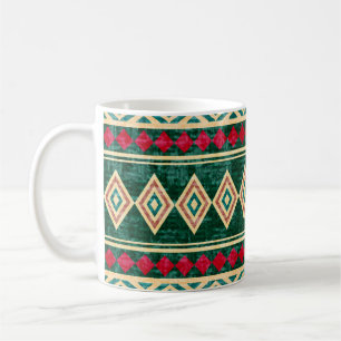 Caneca De Café Padrão de Estilo Geométrico Africano abstrato