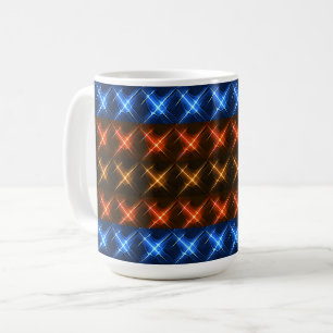 Caneca De Café Padrão de Estrela de Fogo e Gelo