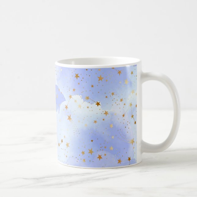 Caneca De Café Padrão de Estrela do Ouro Lavendar (Direita)
