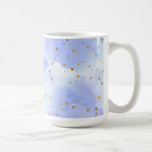 Caneca De Café Padrão de Estrela do Ouro Lavendar
