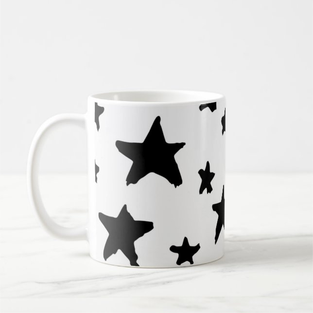 Caneca De Café Padrão de estrelas (Esquerda)