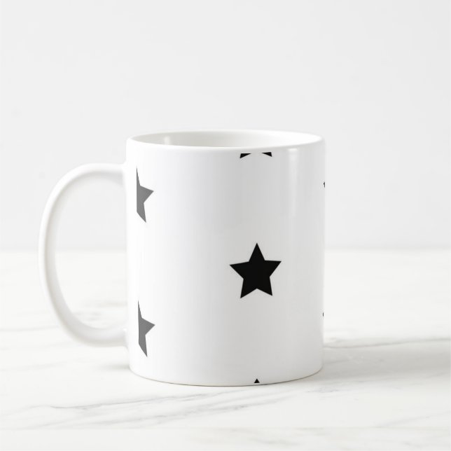 Caneca De Café Padrão de estrelas (Esquerda)