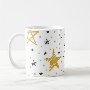 Caneca De Café Padrão de estrelas