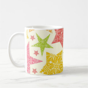 Caneca De Café Padrão de estrelas
