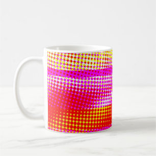 Caneca De Café Padrão de Faixa Rosa