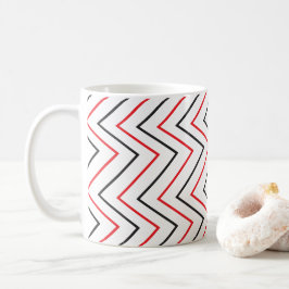 Caneca De Café Padrão de Faixa Vertical Chevron