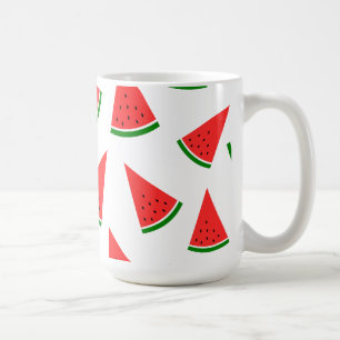 Caneca De Café Padrão de Fatia de Melancia Doce