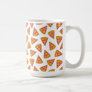 Caneca De Café Padrão de fatia de pizza divertida