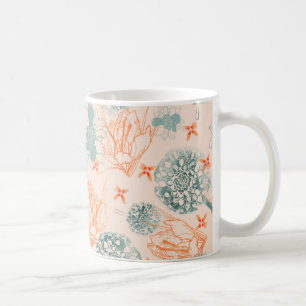 Caneca De Café Padrão de felicidade botânica