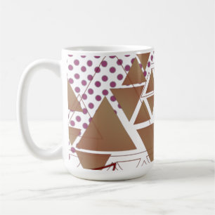 Caneca De Café padrão de figuras geométricas da abstrato