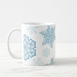 Caneca De Café Padrão de floco de neve