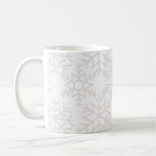 Caneca De Café Padrão de flocos de neve