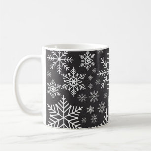 Caneca De Café Padrão de flocos de neve