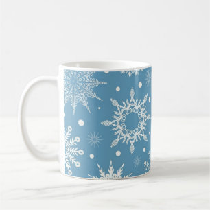 Caneca De Café Padrão de flocos de neve