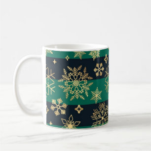 Caneca De Café Padrão de flocos de neve