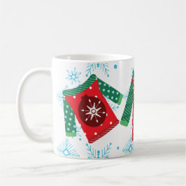 Caneca De Café Padrão de Flocos de Neve de Suéter Feio