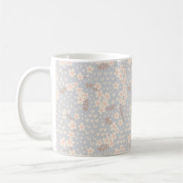 Caneca De Café Padrão de flor Não-me-esqueças