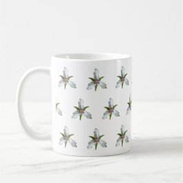 Caneca De Café Padrão de flor selvagem de Primavera de trilium pi