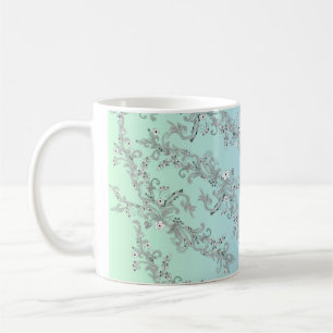 CANECA DE CAFÉ PADRÃO DE FLORES