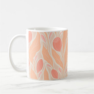 Caneca De Café Padrão de flores